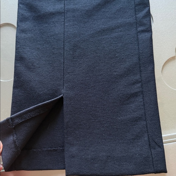 DEREK LAM 10 CROSBY Front Slit Crop Pants Black Size 6 Women’s - Picture 10 of 16